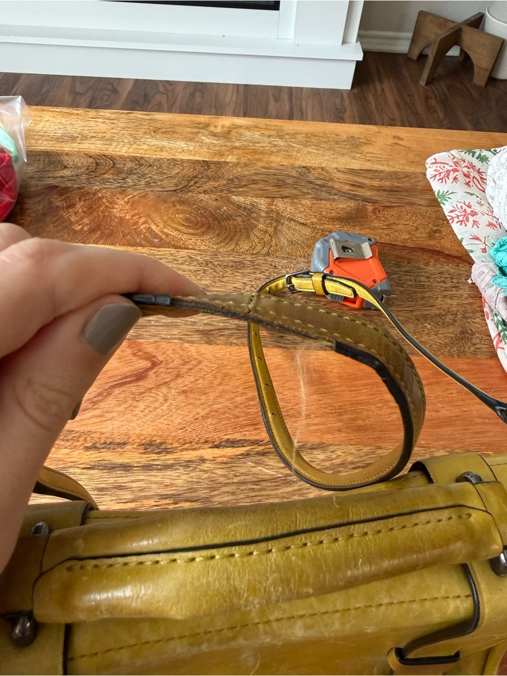 Coach Yellow Leather Satchel with Top Handle - Picture 2 of 16